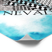 Staat von Nevada Illustration Poster (Ecke)