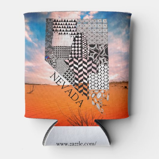 Staat von Nevada Karte Abbildung kann kühler Dosenkühler (Vorderseite)