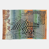 Staat von Nevada Karte Wüstenmalerei Küchentuch (Horizontal)