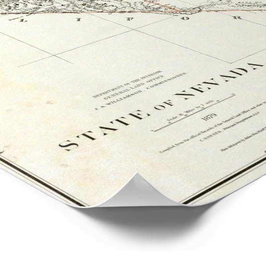 Staat von Nevada Poster (Ecke)