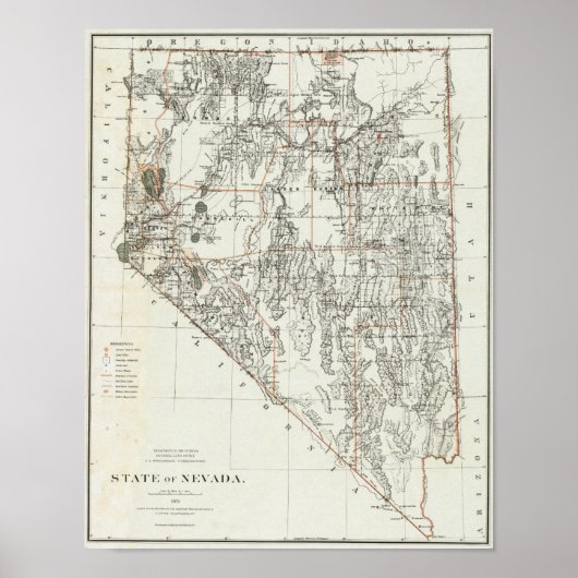 Staat von Nevada Poster (Vorne)