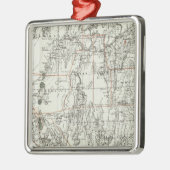 Staat von Nevada Silbernes Ornament (Links)