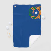 Staat von Neveda Flag Golf Handtuch (Insitu)