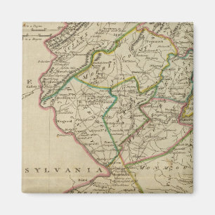 Staat von New Jersey 3 Magnet