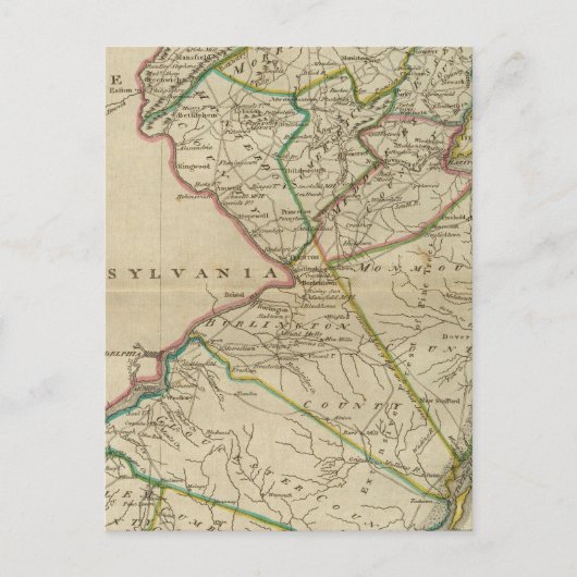 Staat von New Jersey 3 Postkarte (Vorderseite)