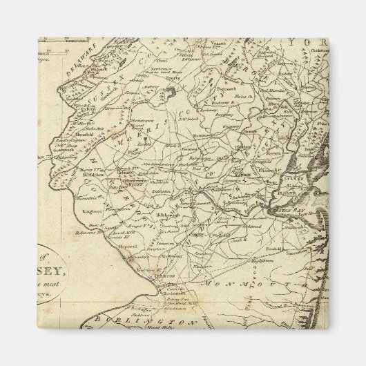 Staat von New Jersey Magnet (Vorne)