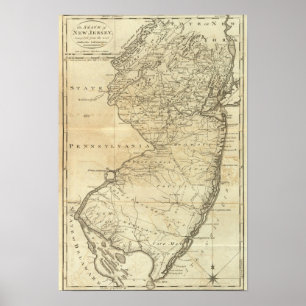 Staat von New Jersey Poster