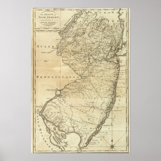 Staat von New Jersey Poster (Vorne)