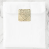 Staat von New Jersey Quadratischer Aufkleber (Tasche)