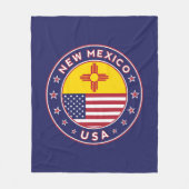 Staat von New Mexico Fleecedecke (Vorderseite)