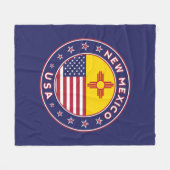 Staat von New Mexico Fleecedecke (Vorderseite (Horizontal))