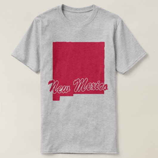 Staat von New Mexico Form T - Shirt (Design vorne)
