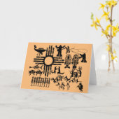 Staat von New Mexico Zia Sun Karte (Gelbe Blume)