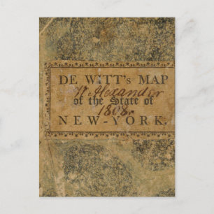 Staat von New York Cover Postkarte