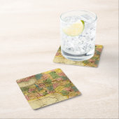 Staat von New York durch AVW-Grat Rechteckiger Pappuntersetzer (Vor Ort)