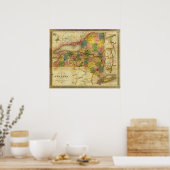 Staat von New York durch DH Burr Poster (Küche)