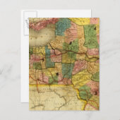 Staat von New York durch DH Burr Postkarte (Vorne/Hinten)