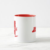Staat von New York Form Red Tasse (Zentrum)