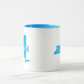 Staat von New York Form Tasse (Zentrum)