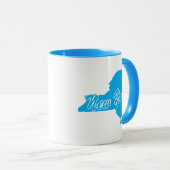 Staat von New York Form Tasse (VorderseiteRechts)
