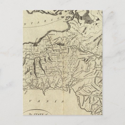 Staat von New York Postkarte (Vorderseite)