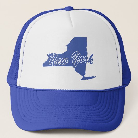 Staat von New York Shape Trucker Hat Truckerkappe (Vorderseite)