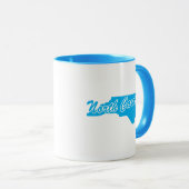 Staat von North Carolina Form Tasse (VorderseiteRechts)