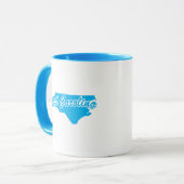 Staat von North Carolina Form Tasse (Vorderseite Links)
