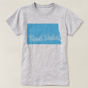 Staat von North Dakota Form T - Shirt