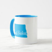 Staat von North Dakota Form Tasse (Vorderseite Links)