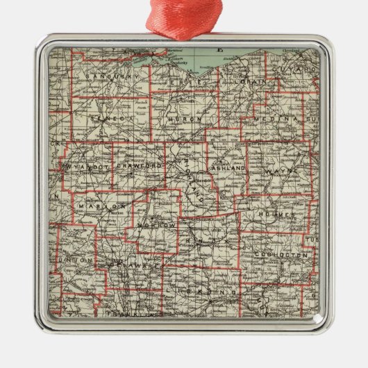 Staat von Ohio Ornament Aus Metall (Vorne)