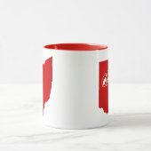Staat von Ohio Shape Red Tasse (Zentrum)