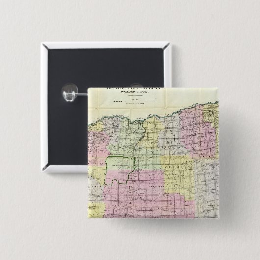 Staat von Oregon Button (Vorne & Hinten)