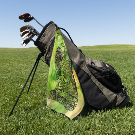 Staat von Oregon Golf Handtuch (Gras)