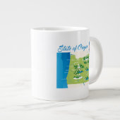 Staat von Oregon Jumbo-Tasse (Vorderseite Rechts)