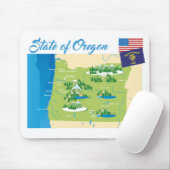 Staat von Oregon Mousepad (Mit Mouse)
