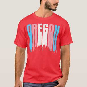 Staat von Oregon-Trans-Flag-Transgender T-Shirt