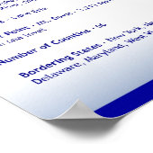 Staat von Pennsylvania, PA-Poster Poster (Ecke)