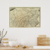 Staat von Pennsylvania Poster (Küche)