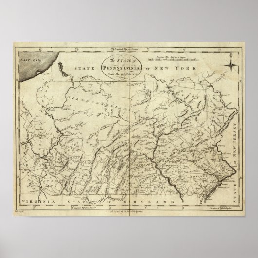 Staat von Pennsylvania Poster (Vorne)