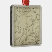 Staat von Pennsylvania Silbernes Ornament (Rechts)