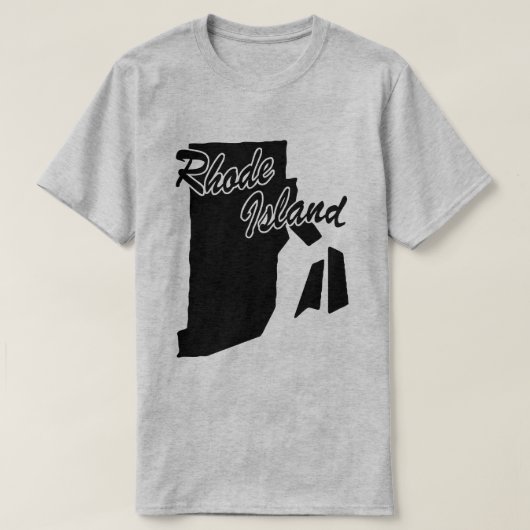 Staat von Rhode Island Form T - Shirt (Design vorne)