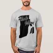 Staat von Rhode Island Form T - Shirt (Vorderseite)