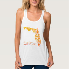 Staat von Silhouette Herz und Heimat von Florida Tank Top