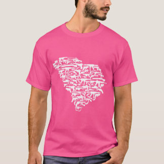 Staat von South Carolina, bestehend aus Waffen 2. T-Shirt