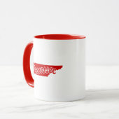 Staat von Tennessee Form Rote Tasse (Vorderseite Links)