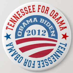 Staat von Tennessee für Obama-Obama-Biden 2012 Button