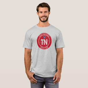 Staat von Tennessee Soccer Red Unisex T-Shirt