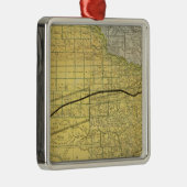Staat von Texas 2 Silbernes Ornament (Rechts)