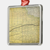 Staat von Texas 2 Silbernes Ornament (Links)
